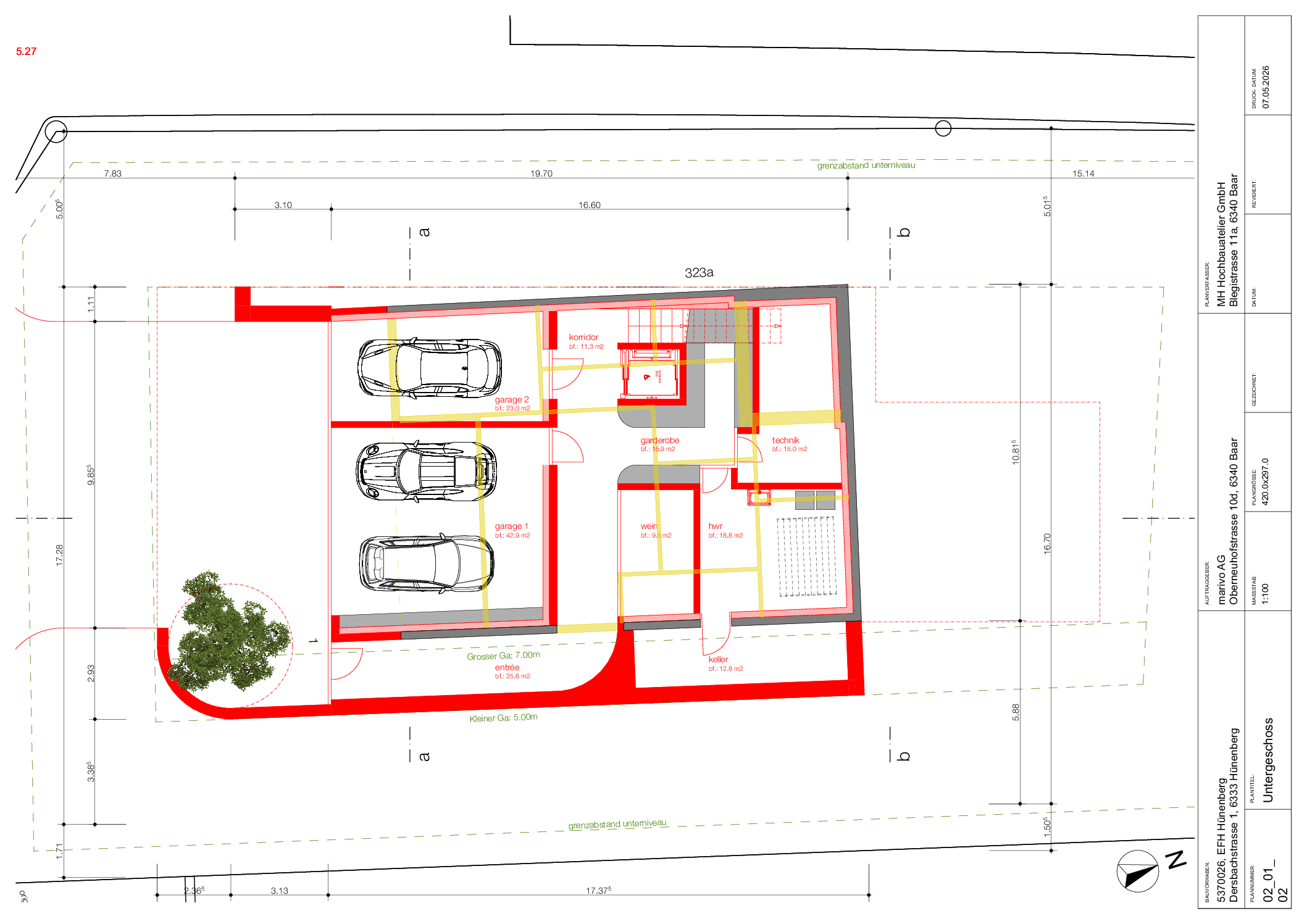 Grundriss Untergeschoss