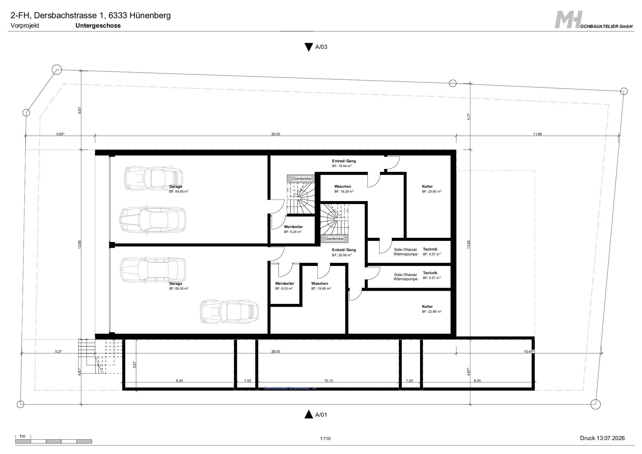 Grundriss Untergeschoss